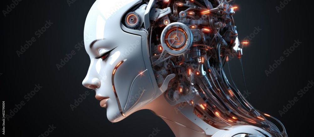 Poster ai with a digital robotic brain and deep learning for