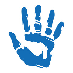 handprint paint color icon