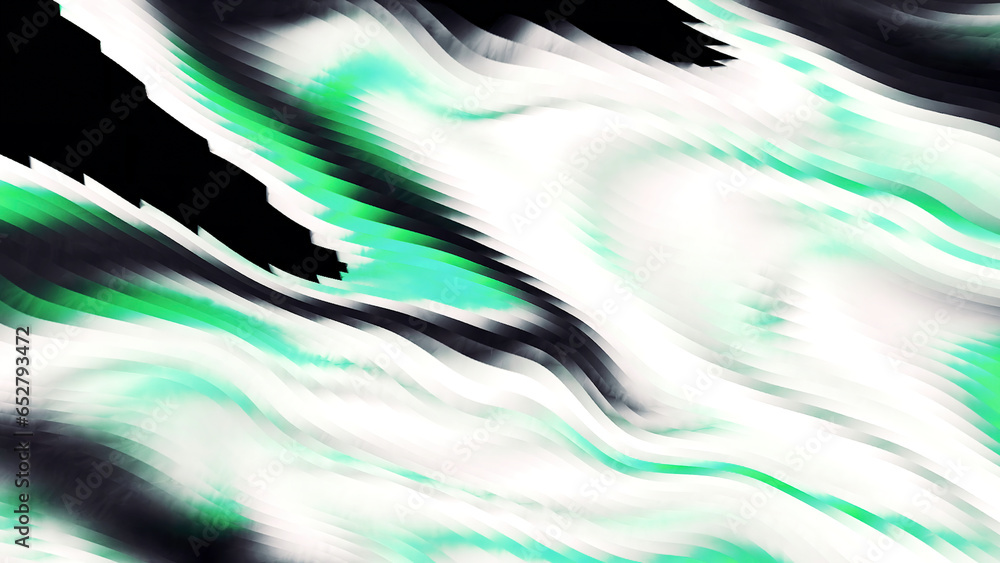 Poster moving background with stream of computer ripples. motion. colorful liquid ripples moving on black b