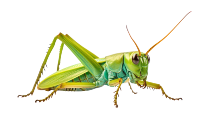 grasshopper isolated on transparent background cutout