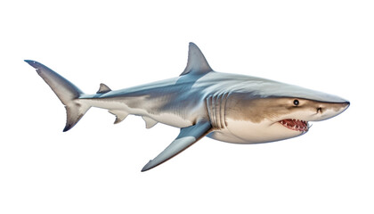 Obraz premium great white shark isolated on transparent background cutout
