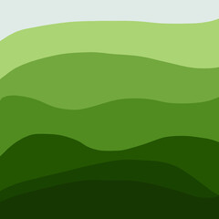 landscape with hills