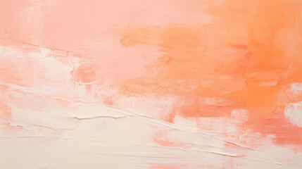 Abstract minimal acrylic texture background, pink and orange pastel colors. AI
