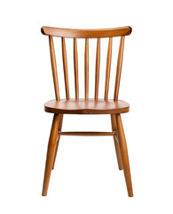 Wooden Chair isolated on transparent background. PNG file, cut out