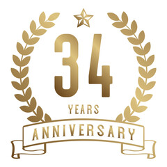 34 years anniversary celebration