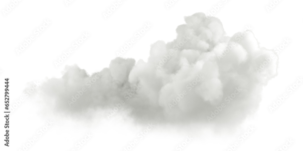 Poster condition white clouds atmosphere on transparent backgrounds 3d rendering png