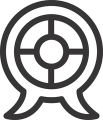 circle icon with different design inside 