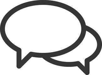 chat bubble and box icon flat vector 