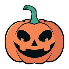 halloween pumpkin smiling