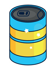 nineties pop art style beverage