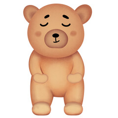 teddy bear isolated on white