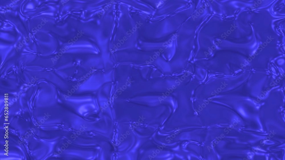 Poster moving flow of ripples on surface of colored liquid. design. morphing liquid moves with metallic shi