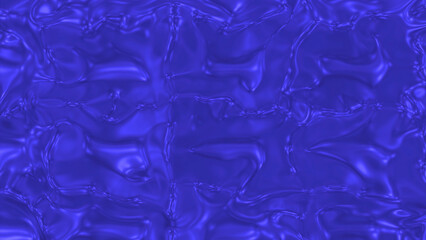 Moving flow of ripples on surface of colored liquid. Design. Morphing liquid moves with metallic shine and ripples. Moving ripples of colored 3d liquid