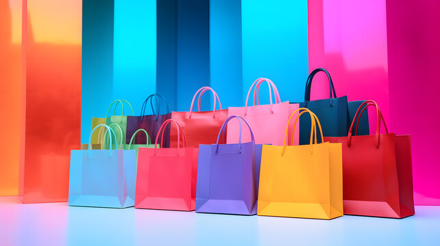 Cyber Monday theme attractive shopping bags 