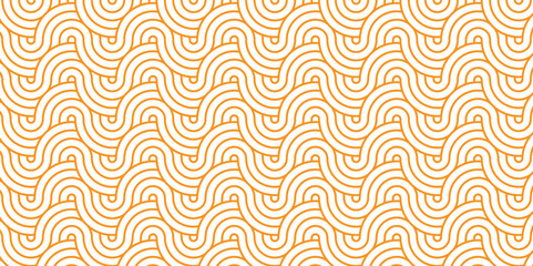 Abstract Pattern with wave lines brown sprial white scripts background. seamless scripts geomatics overloping create retro line backdrop pattern background. Overlapping Pattern with Transform Effect.