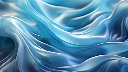 Fototapeta premium A vivid blue abstract pattern weaves its way across a fabric canvas, captivating the viewer with its mesmerizing beauty