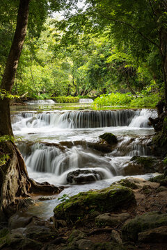 Chet Sao Noi Waterfall, Namtok Chet Sao Noi National Park, Saraburi, Thailand.