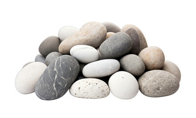 Fototapeta na wymiar Stone isolated on transparent background. PNG file, cut out