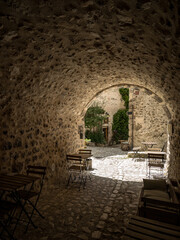 Dettagli in un piccolo borgo nell'entroterra abruzzese