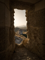 Tramonto a Rocca Calascio con vista Gran Sasso
