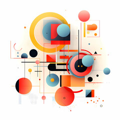 Abstract Geometric art Shapes Graphics. High quality
