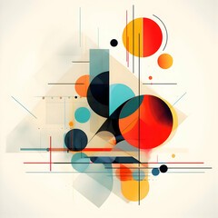 Abstract Geometric art Shapes Graphics. High quality