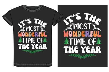 Funny Christmas t-shirt design, t-shirt designs for Xmas party. Holiday decor with Xmas tree, Santa.
