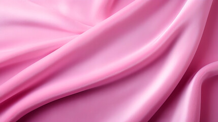 Obraz premium Light pink soft plush crinkled fabric textured background