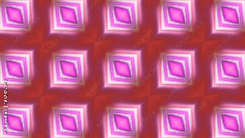 Poster repeating pattern with diamonds and blinks. motion. diamond-shaped pattern in kaleidoscopic style wi