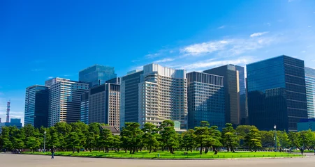 Foto op Plexiglas 東京 丸の内の高層ビル群（Tokyo, Japan. Office buildings in Marunouchi, Tokyo's business district） © 拓也 神崎