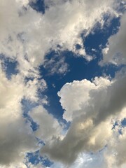 blue sky with clouds