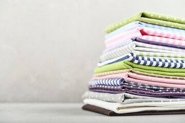 Clean kitchen textiles made of cotton and linen