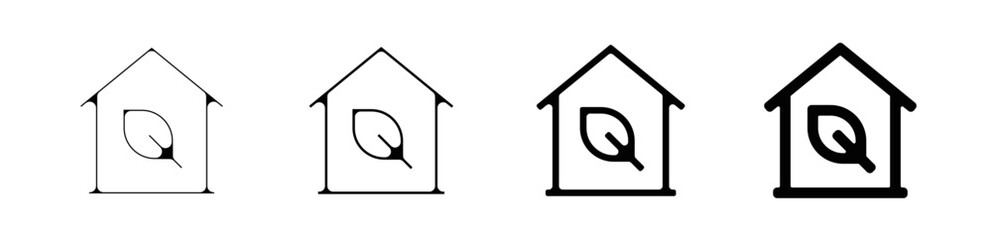 picto logo icones et symbole ecologie maison verte consommation energie renouvelable