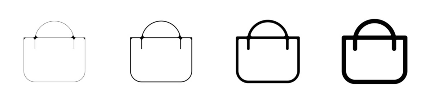 Pictogramme signe et symbole course cabas shopping
