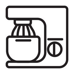 mixer cake icon illustration