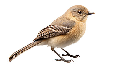 Cute Chickadee Bird Isolated on Transparent Background PNG. Generative AI