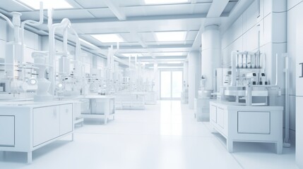 empty laboratory of modern scientific research,