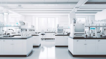 empty laboratory of modern scientific research,