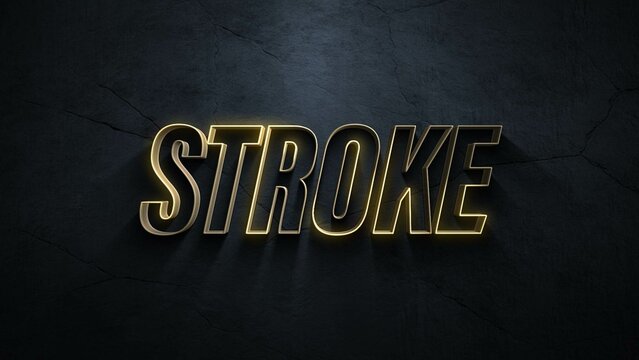 3D Stroke Titles