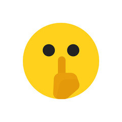 Silence Face - Emoticon
