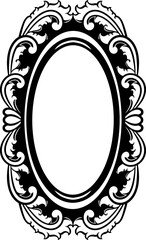 Vintage Luxury Mirror frame Vector