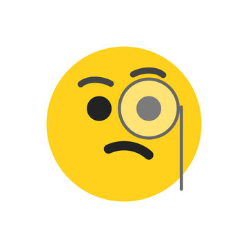 Curious Face - Emoticon