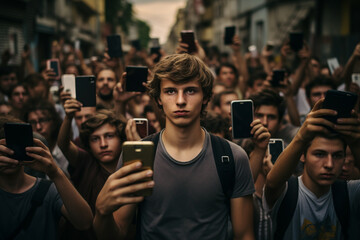 Youth armed with phones and social media to organize mass protests and rallies