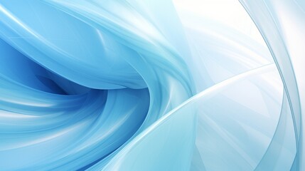 Blue Flow — Abstract Light Swirl in Cool Blue Tones