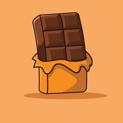 Elegant vector chocolate bar design for sweet branding. 🍫💫