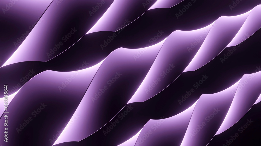 Poster background with moving metal spirals. design. swirling lines move in space. spirals move in 3d space