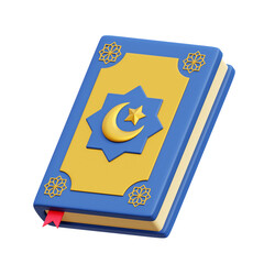 Quran Book 3D Icon Illustrations