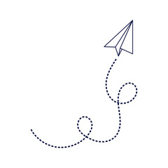 Paper Plane Direction Travel Symbol 