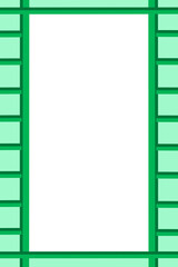 green background with a frame