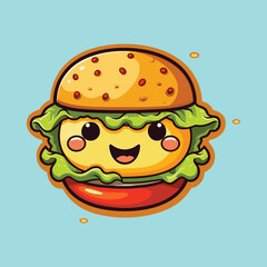 burger vector icon illustration